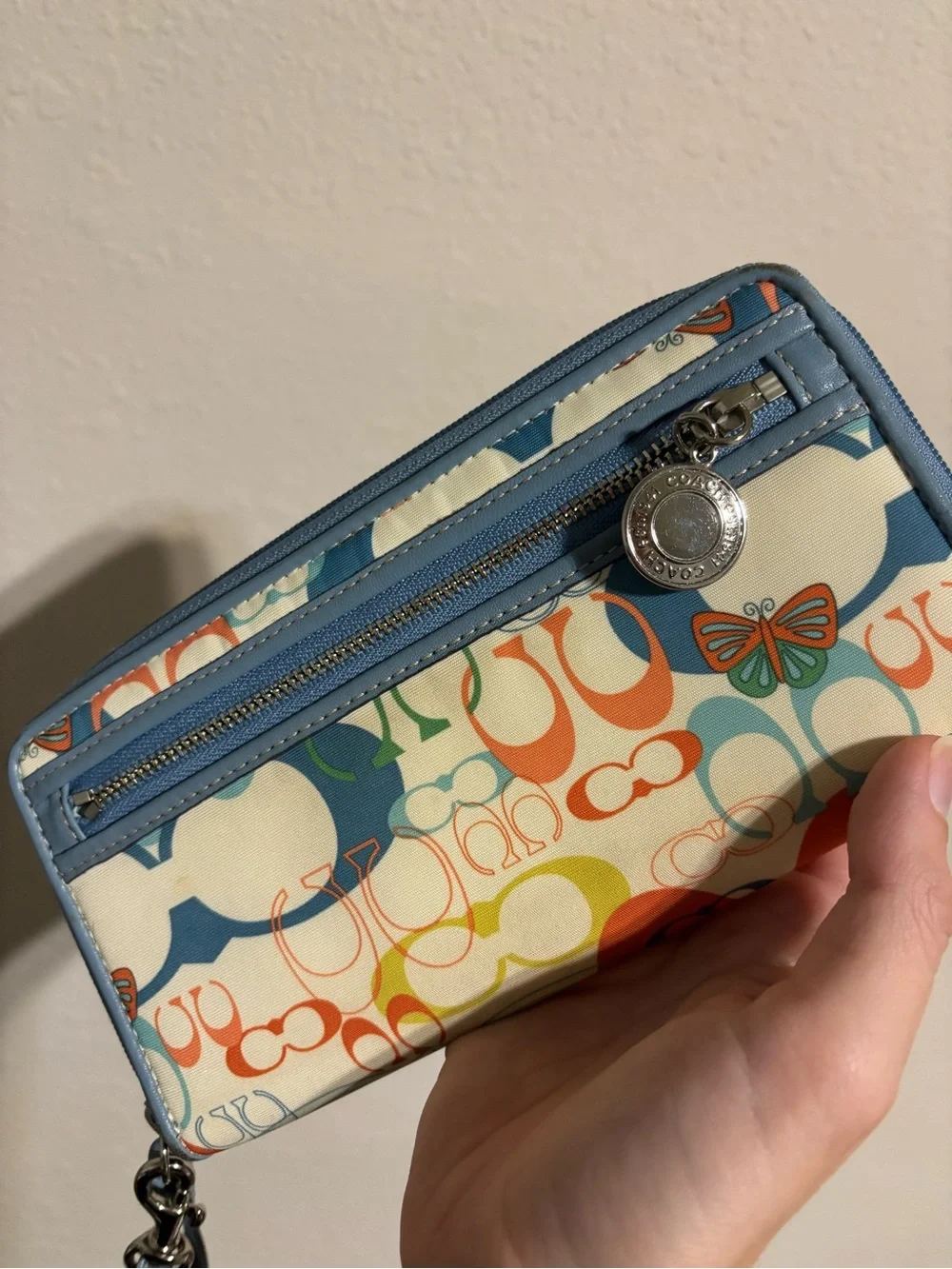 Coach Optic Signature Butterfly logo Wallet